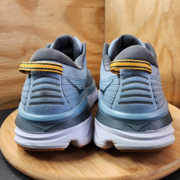 Hoka Bondi 7 Mens Gray Running Shoes Sneakers Size 14 - Picture 5 of 9